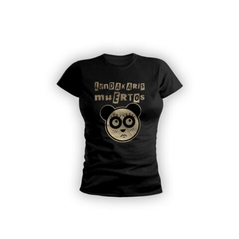 Camiseta Entallada "Osa Panda" Logo beige